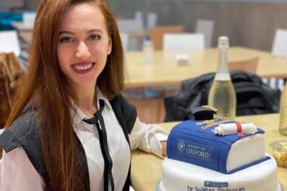 الدكتورة اللبنانية سيلفانا الحسنيّة أول عربية تدخل جامعة أوكسفورد البريطانية بمنحة جامعية 
