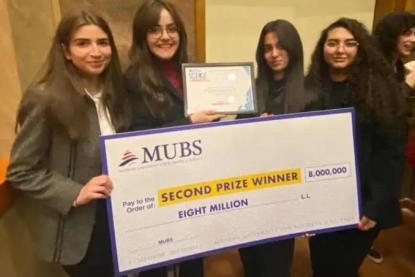 4 طالبات من ثانوية بعقلين الشوف يفزن بالمرتبة الثّانية في مسابقة العلوم التي أقامتها جامعة الـMUBS