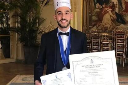 الطالب اللبناني ميلاد متى يتخرّج بتفوق من معهد:  Le Cordon Bleu  في فرنسا عن قسم الحلويات